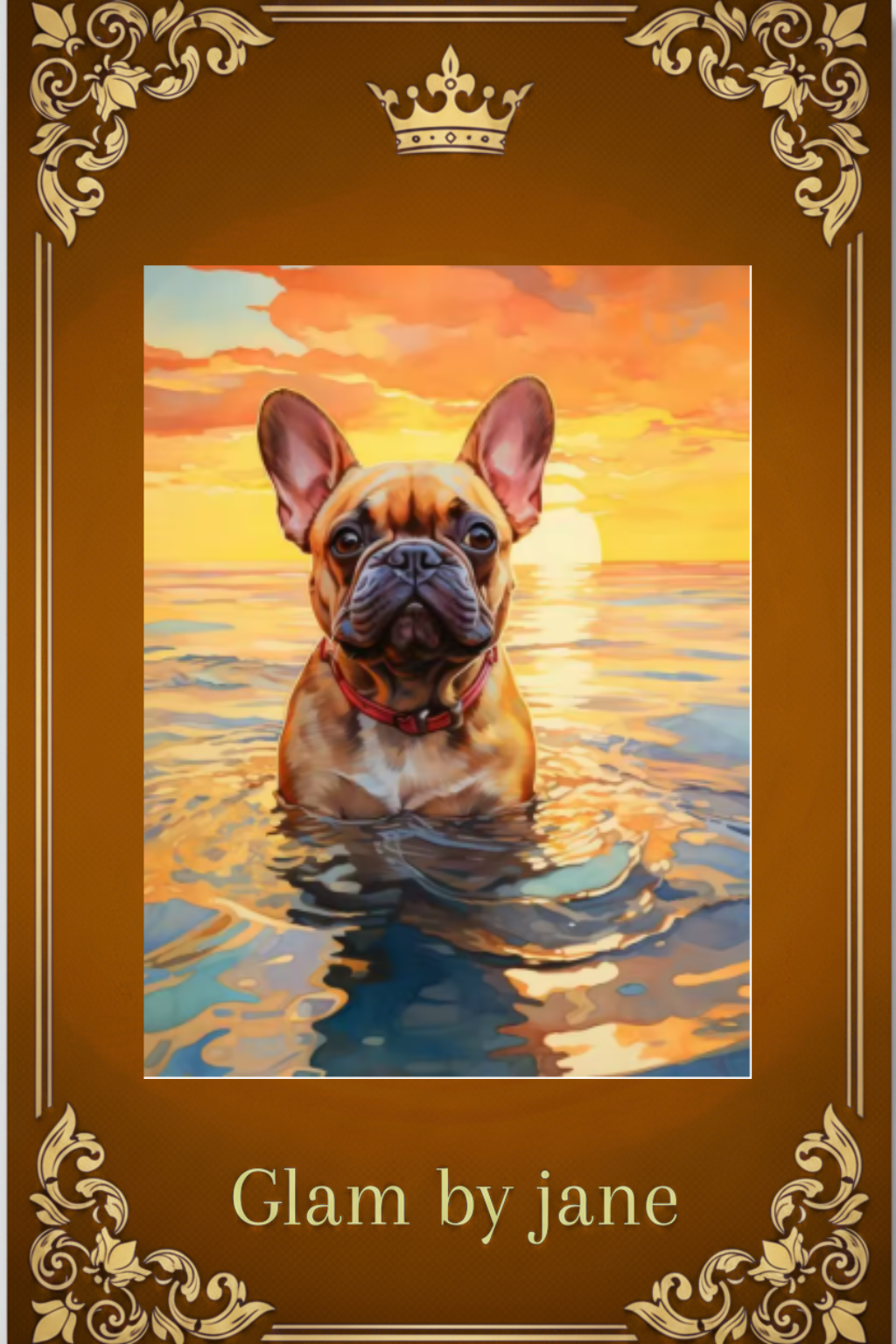🐶💎 Diamond Painting 5D – Bouledogue Français Adorable