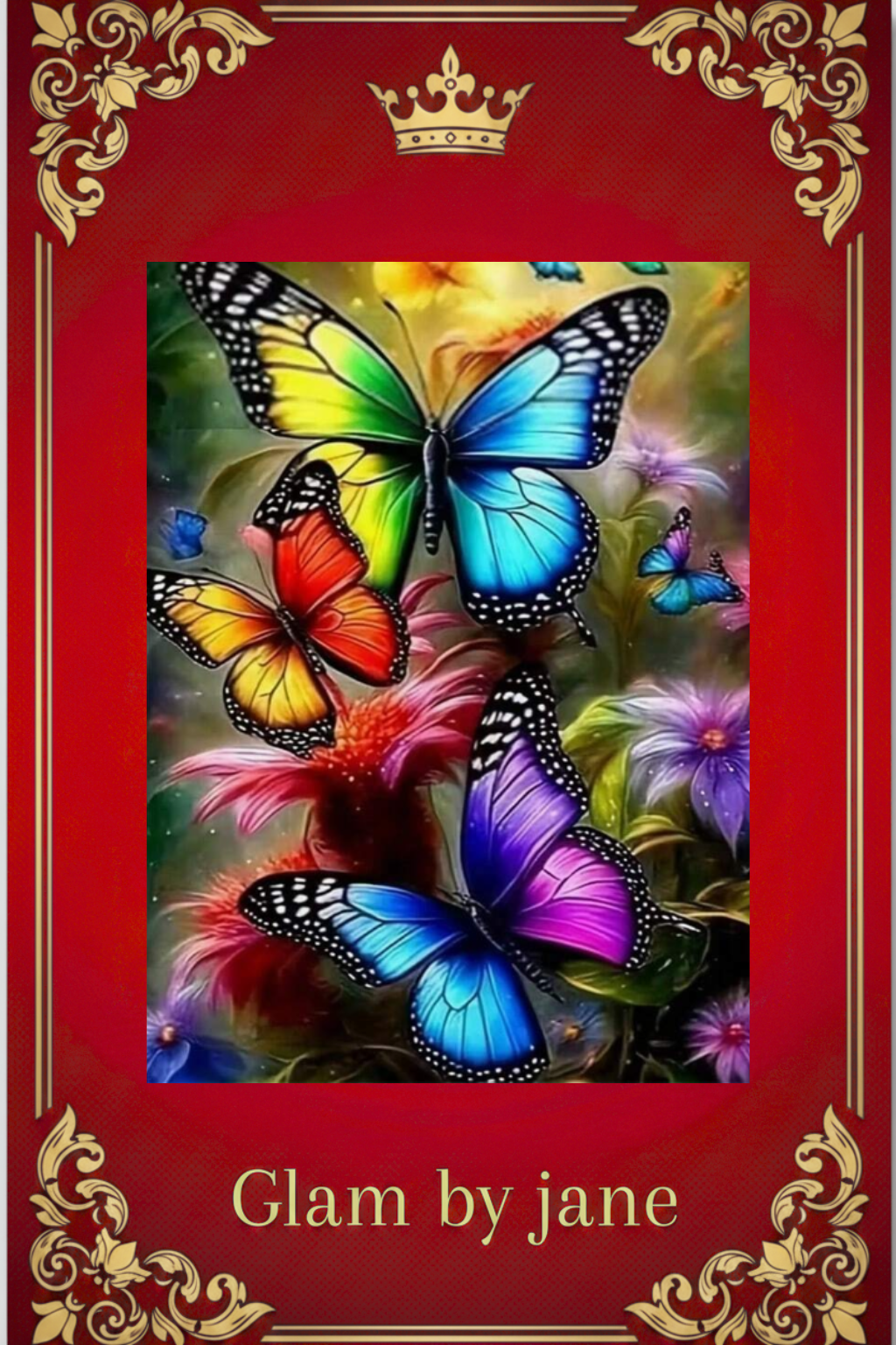 Papillon Floral – Diamond Painting 5D