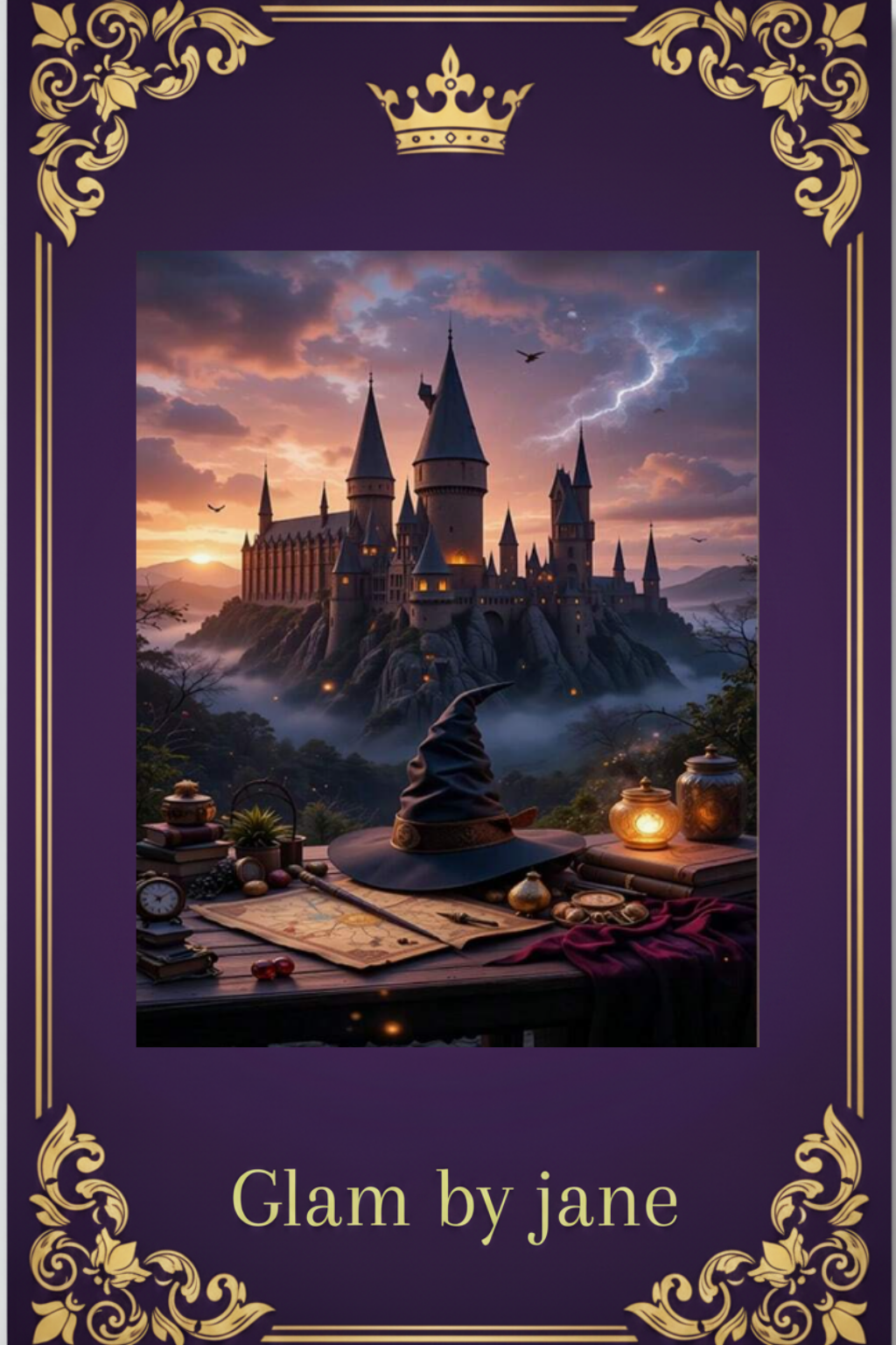 Diamond Painting 5D – Le Château des Sorciers ✨