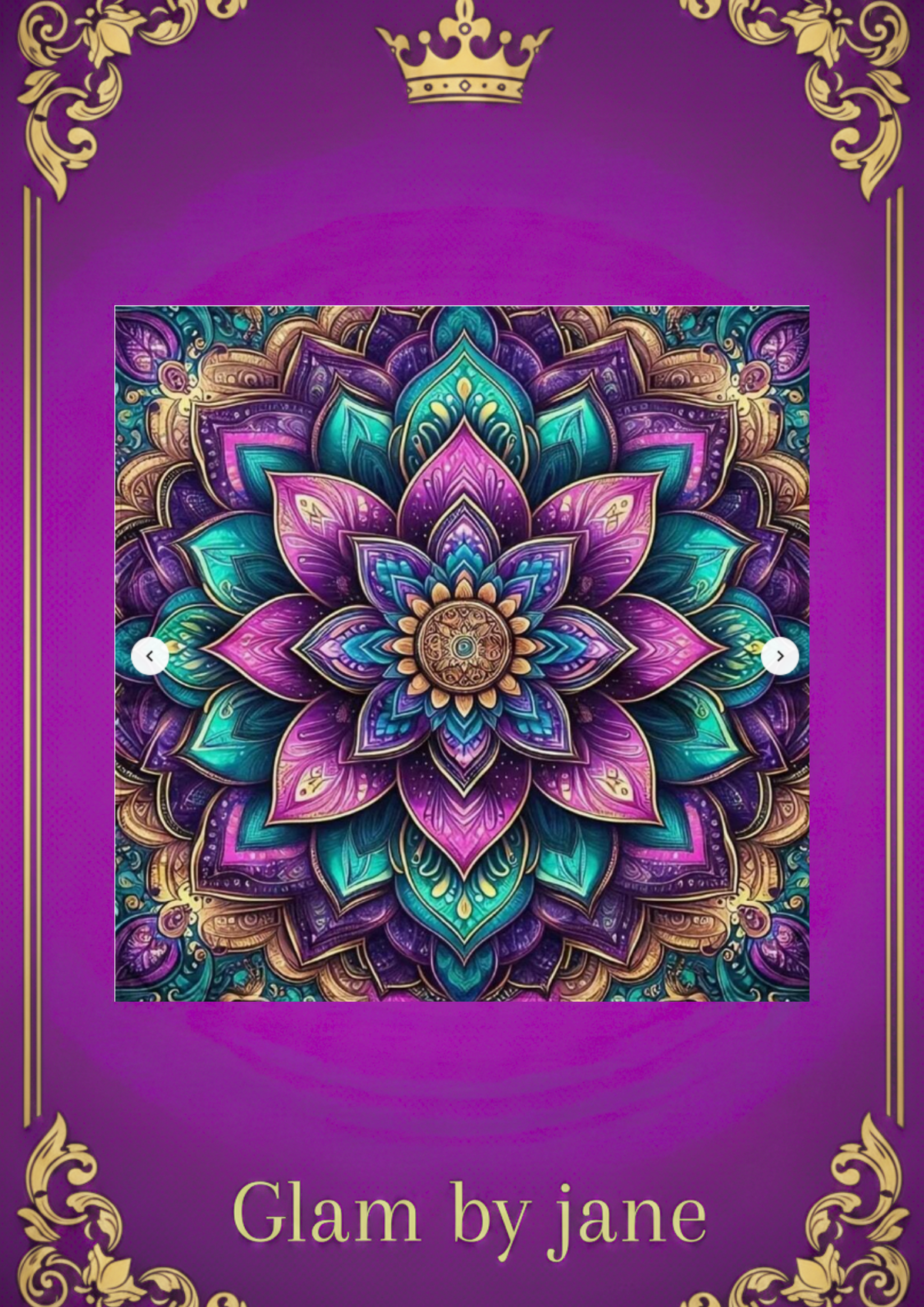 Kit de diamant painting rond – Mandala floral