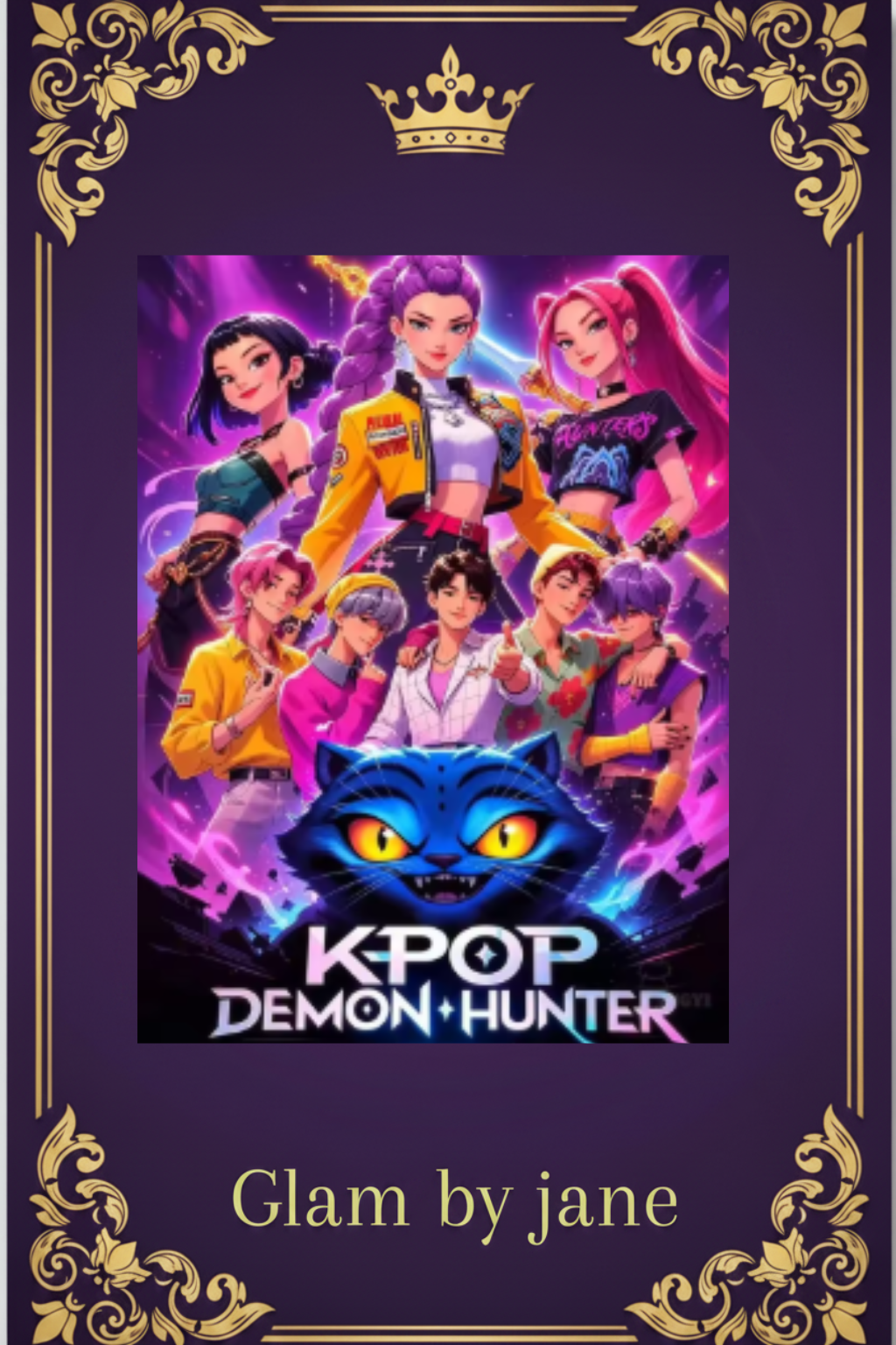 Diamond Painting 5D Chasseuses de démons K-Pop