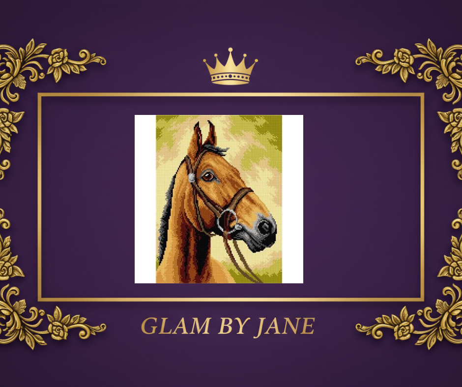 Canevas blanc - Cheval