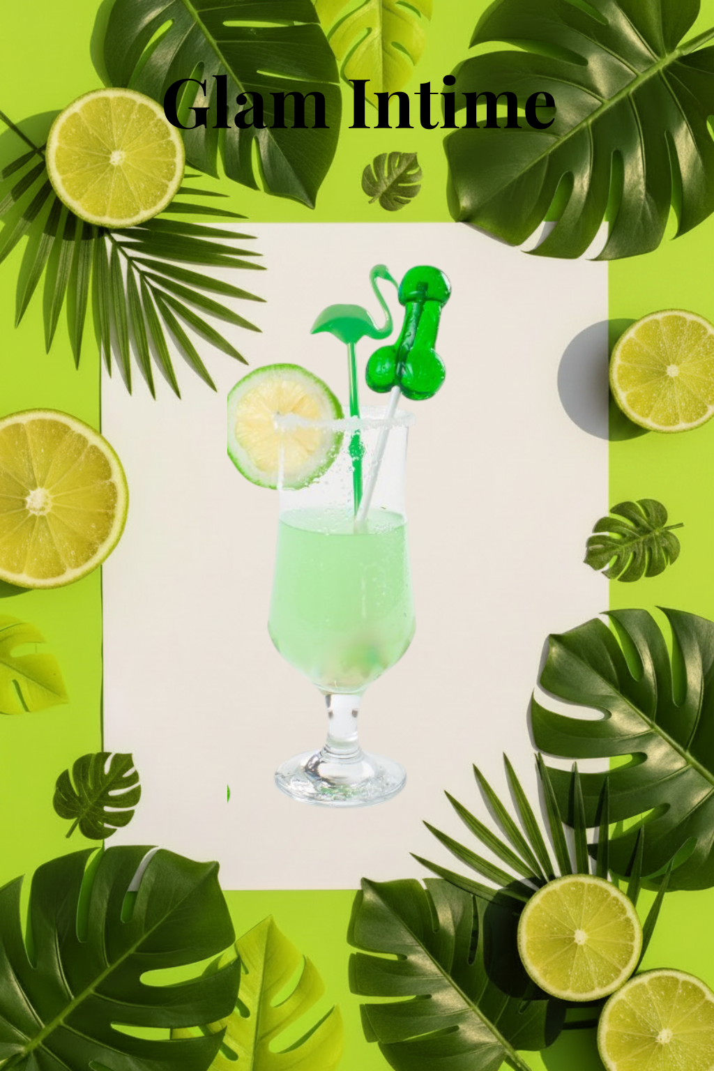Sucette Fantaisie Adulte – Saveur Mojito 🍹