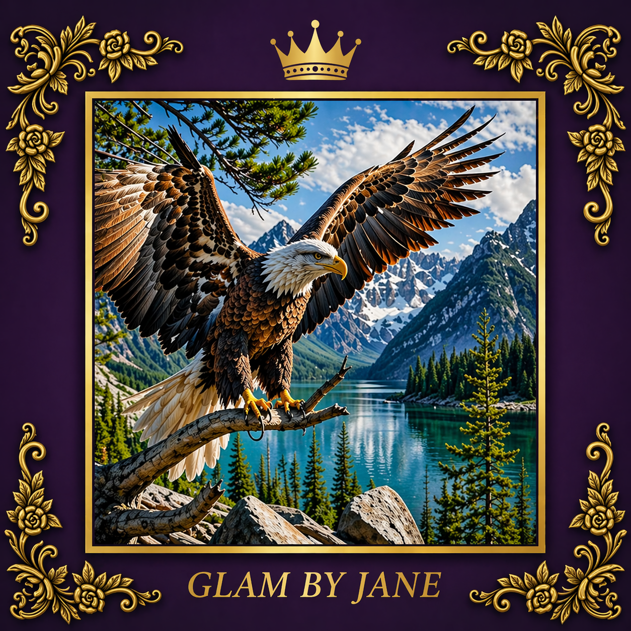 Kit de Peinture Diamant 5D – Pygargue à Tête Blanche