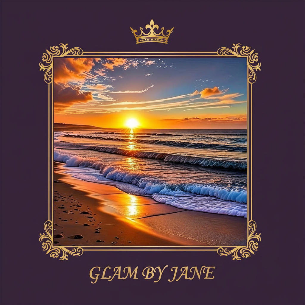 Kit Peinture Diamant 5D – Coucher de Soleil sur l'Océan Art Mosaïque sur Toile