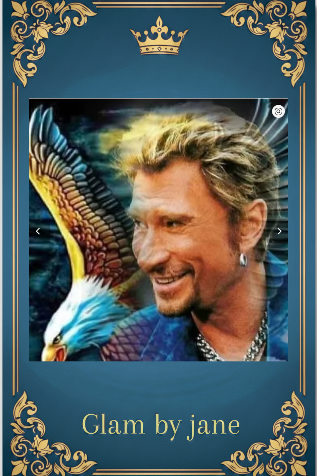 Johnny Hallyday et l'aigle