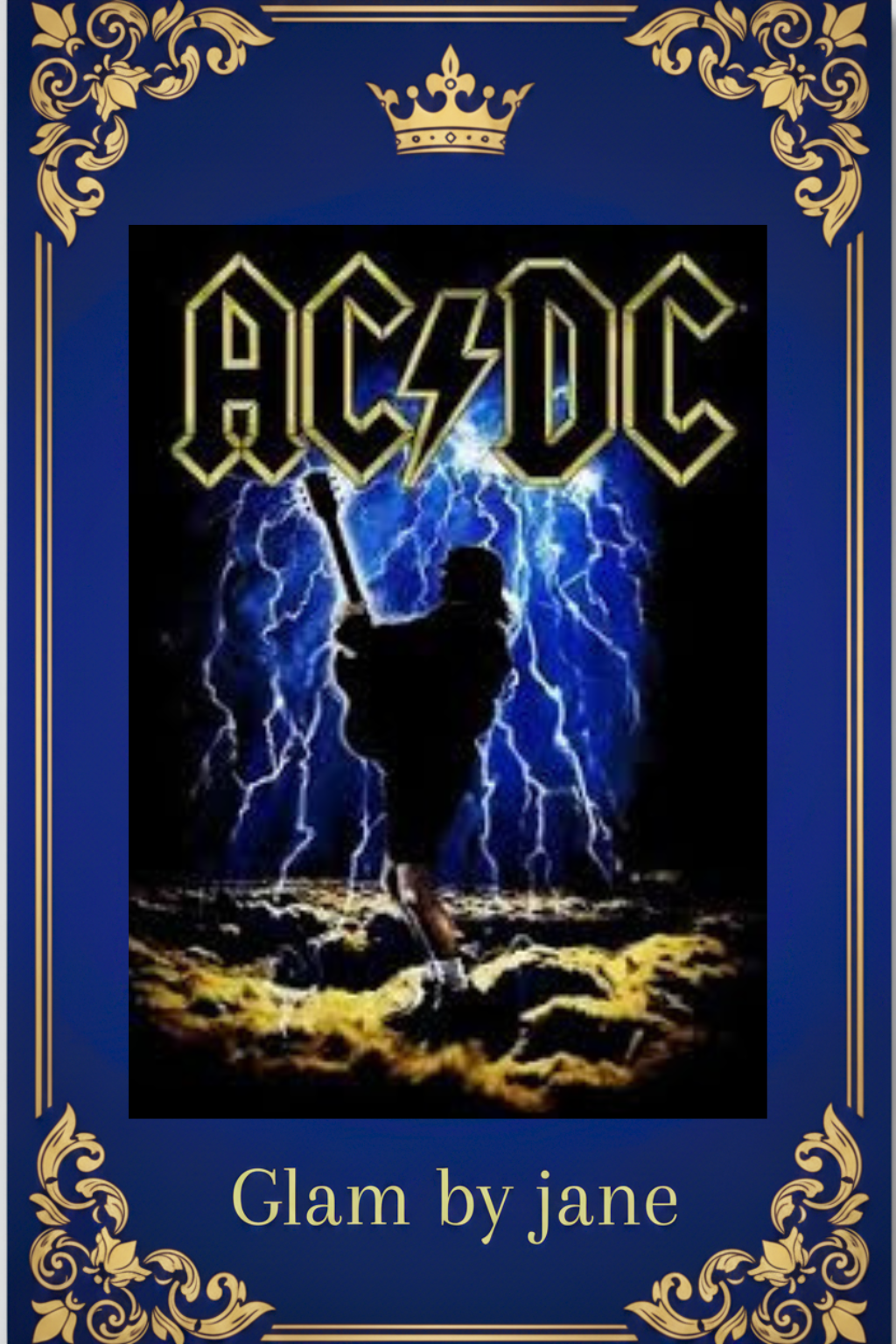Diamond Painting 5D AC/DC – Éclairs & Guitariste