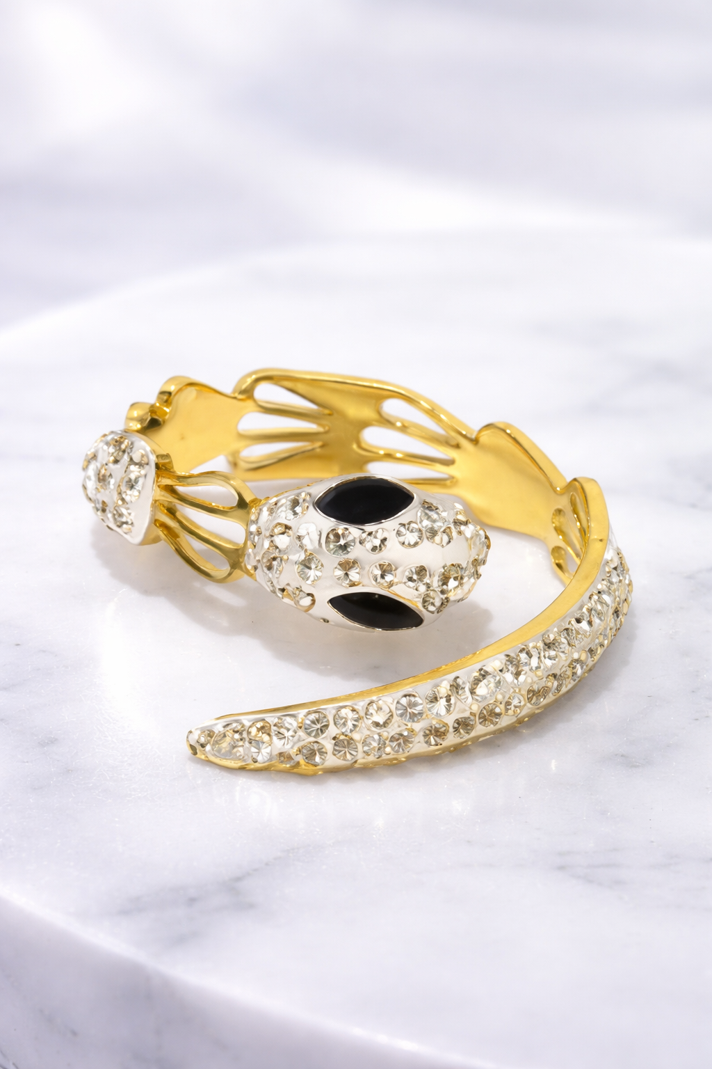Bague réglable serpent