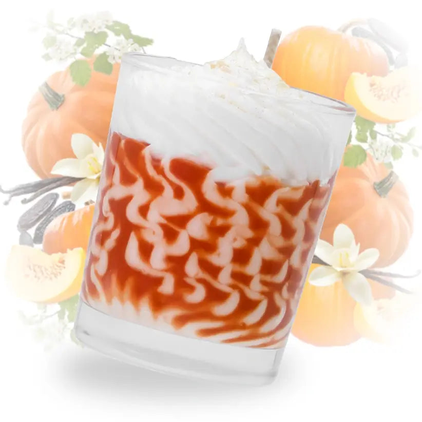 🎃 Bougie gourmande parfumée – Citrouille Sucrée