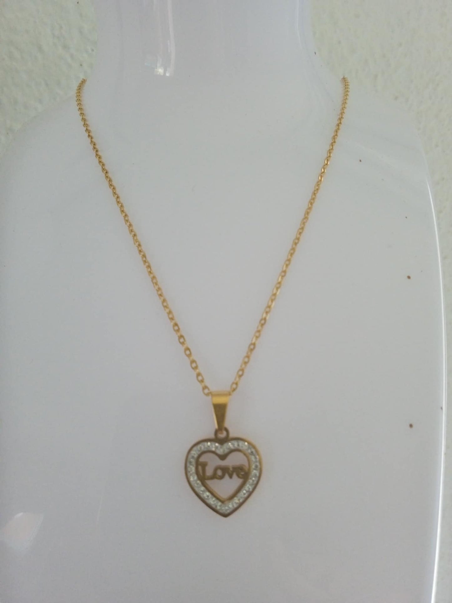 Collier love en acier inoxydable
