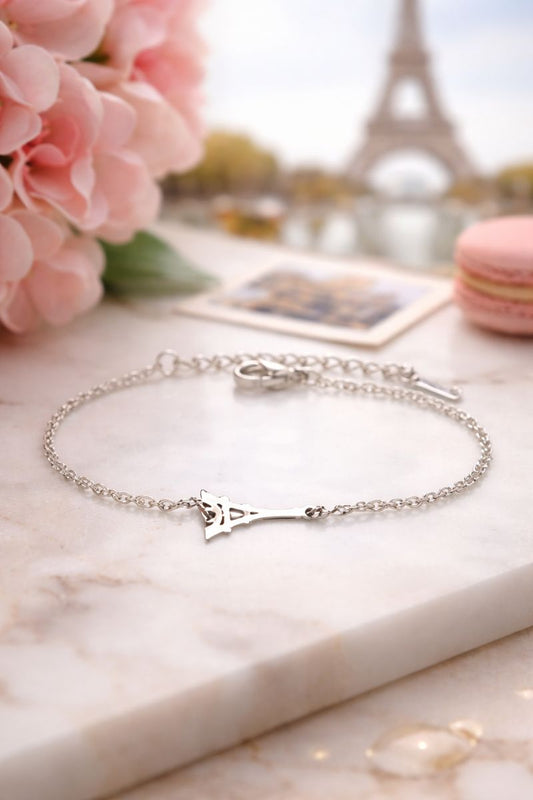 Bracelet acier inoxydable 316L tour Eifflel