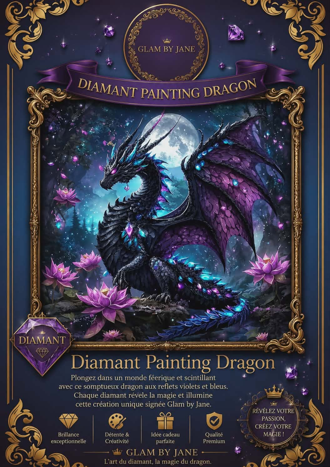 Peinture Diamant 5D – Dragon Fantastique