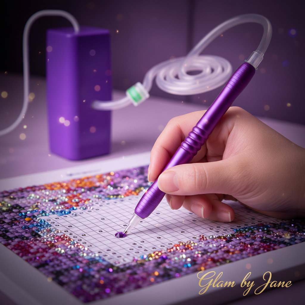 Stylo électrique à aspiration sous vide pour Diamond Painting (Avec ou sans pointe en métal )