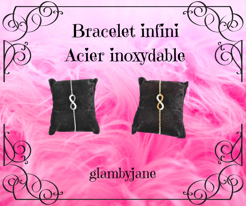 Bracelet infini en acier inoxydable