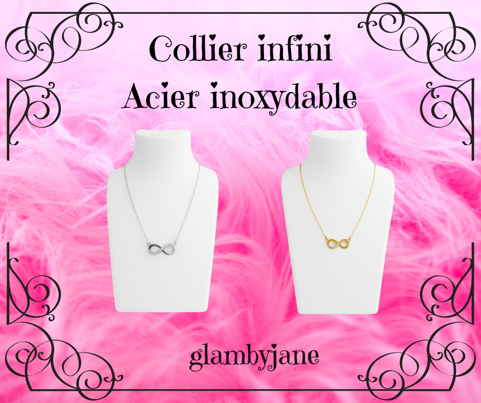 Collier infini en acier inoxydable