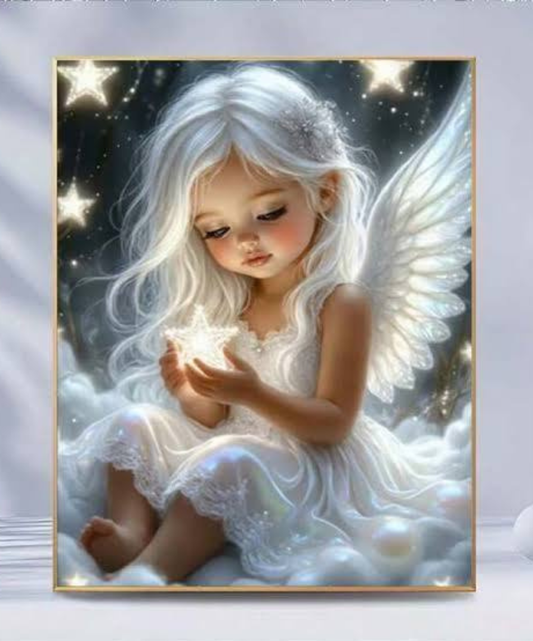Diamond Painting 5D – Petit Ange à l’étoile