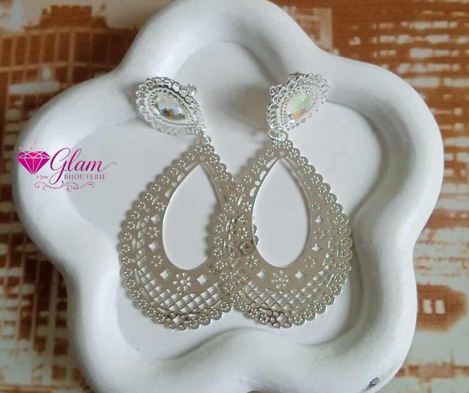 Boucles d'oreilles pendante en cuivre
