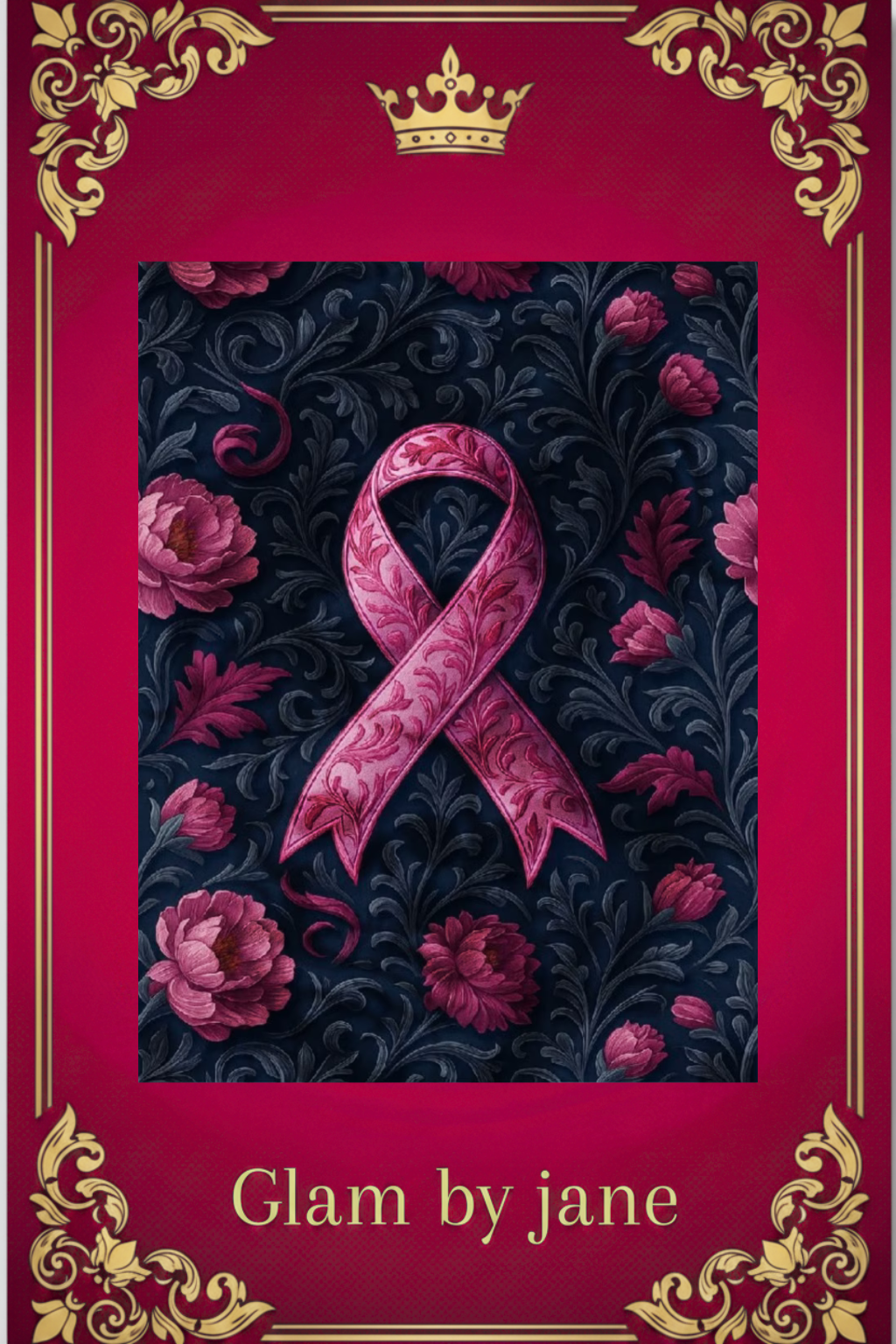 Ruban d'Espoir et Pivoines