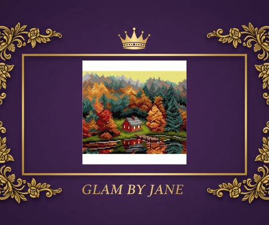 Canevas blanc - Paysage d'automne
