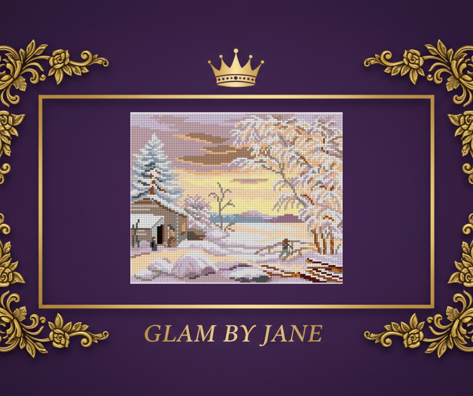 Canevas blanc - lever du soleil en hiver