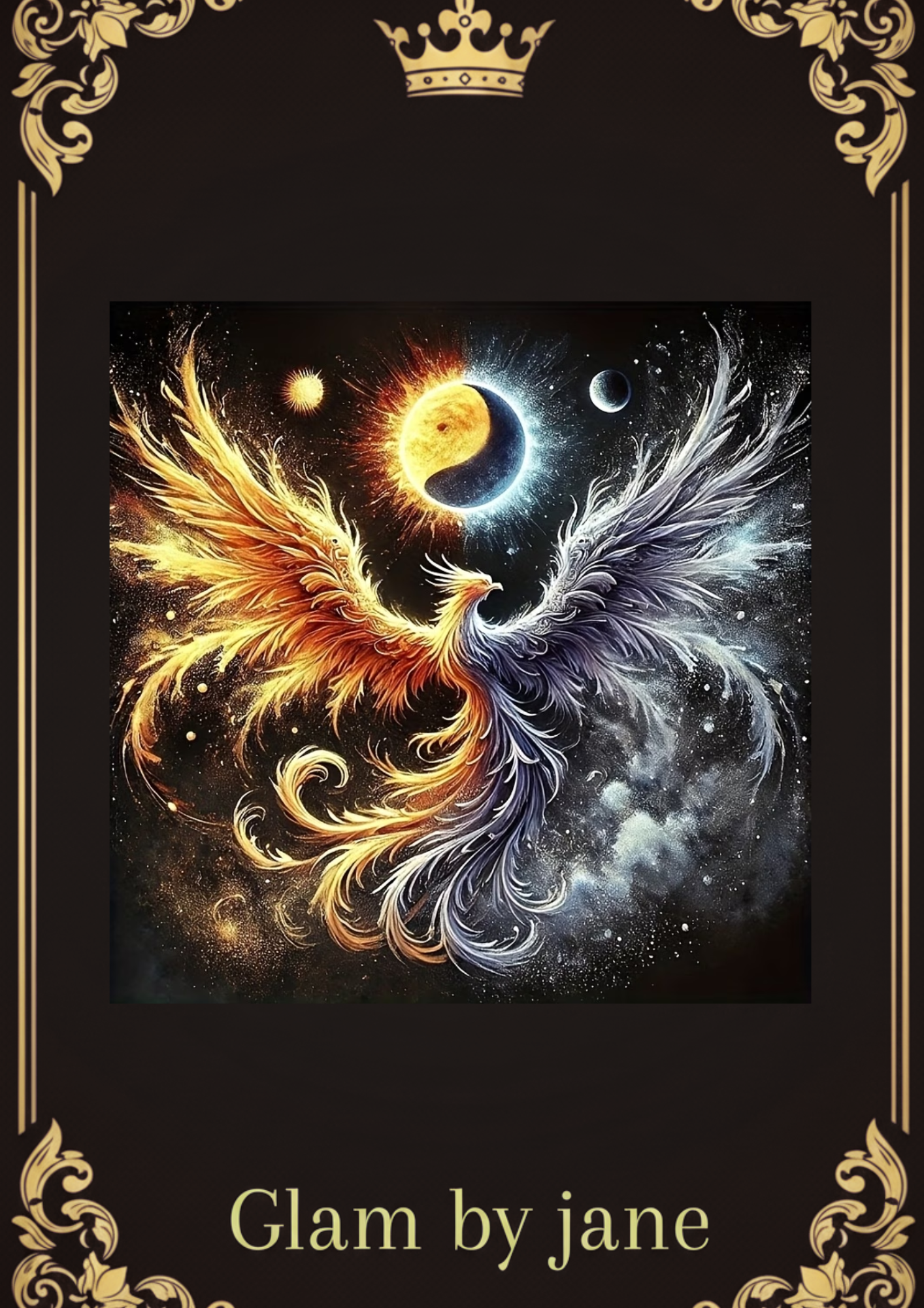 Kit Peinture Diamant 5D – Phénix Yin Yang | Énergie & Renaissance