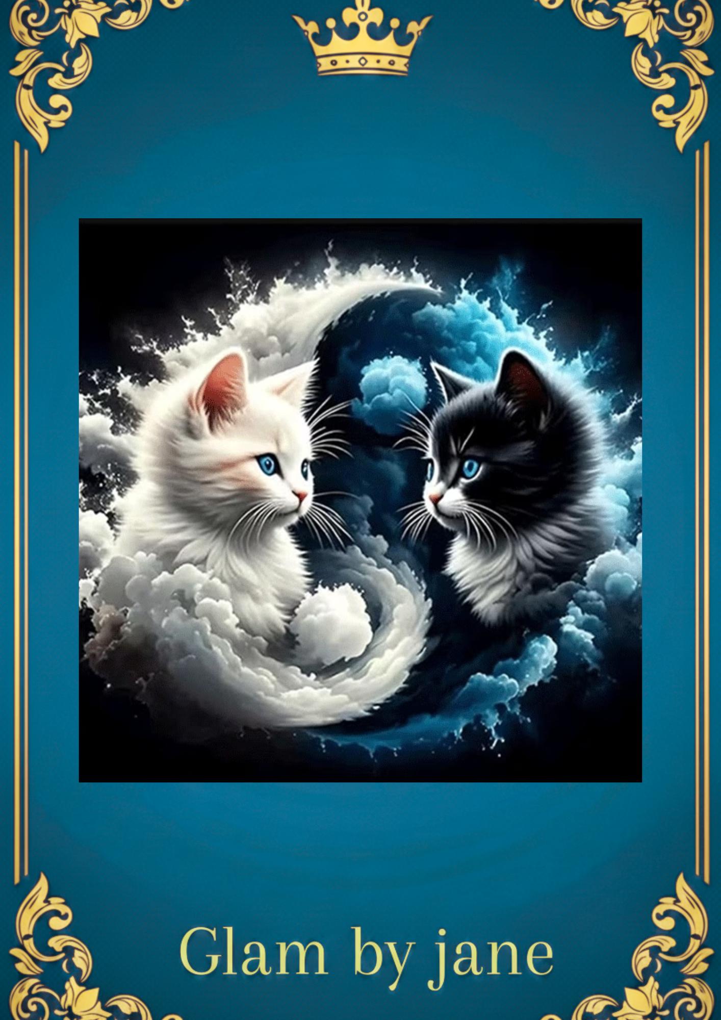 Kit Peinture Diamant 5D – Chats Yin Yang | Harmonie & Douceur