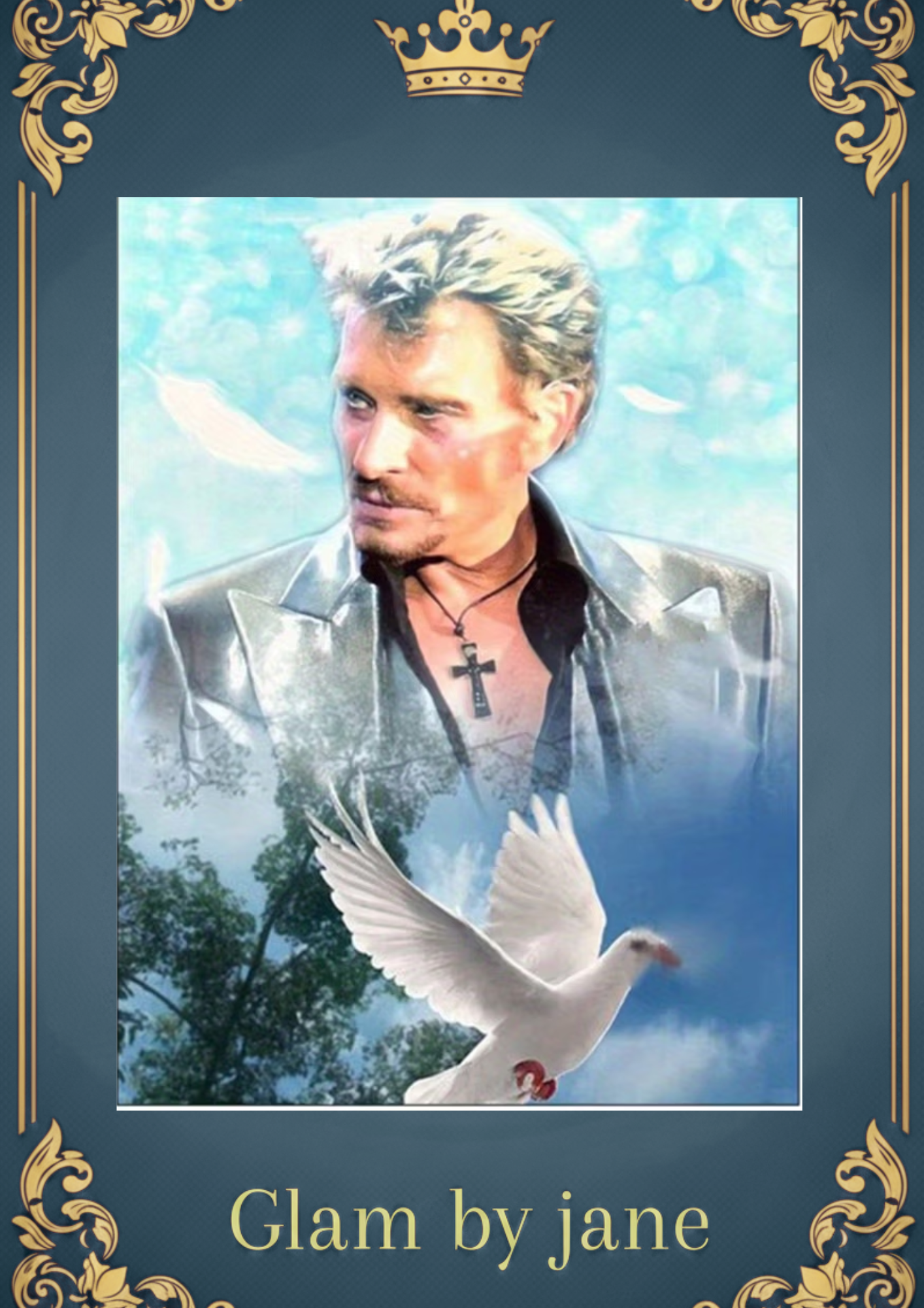 Kit Peinture Diamant 5D – Johnny Hallyday, Légende du Rock