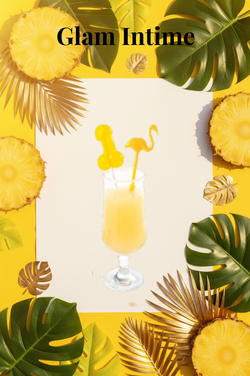 Sucette Fantaisie Adulte – Saveur Piña Colada 🍍