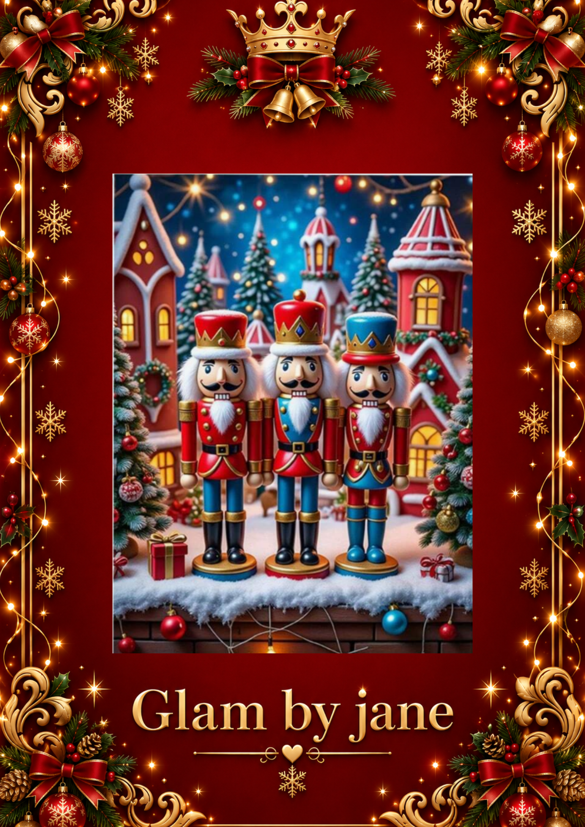 Diamond Painting 5D – Les trois Casse-Noisettes de Noël