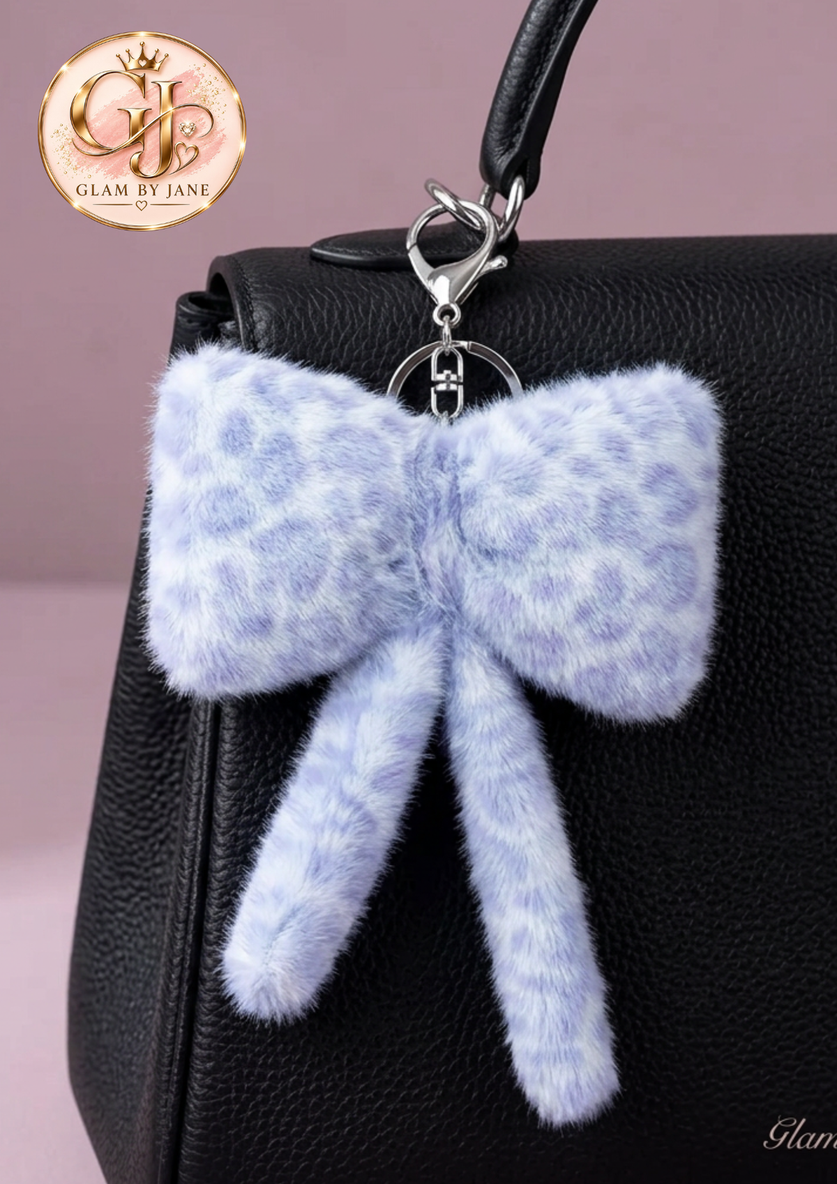 Porte-clés et bijou de sac nœud en peluche