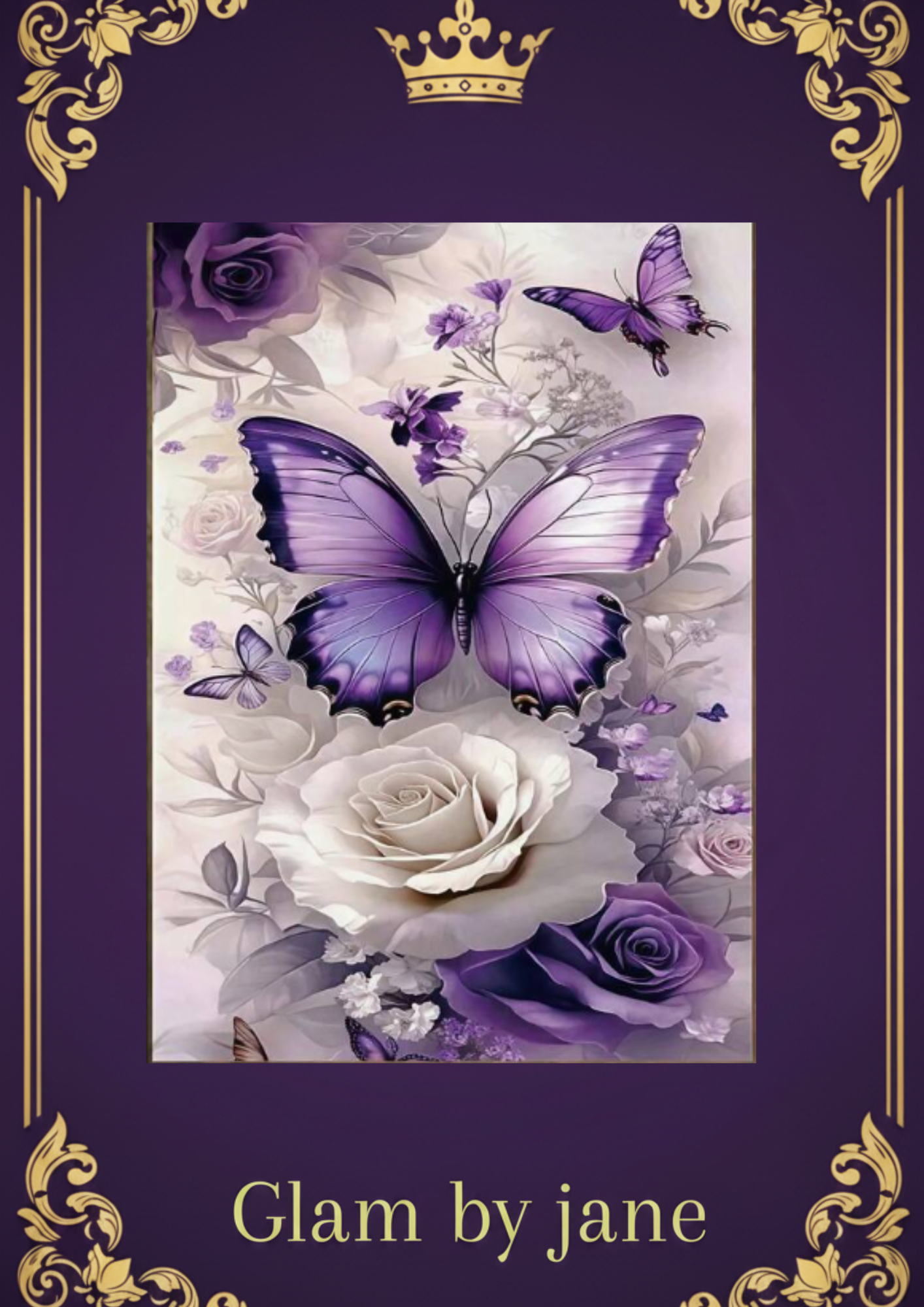 Kit DIY 5D Diamond Art – Papillons & Fleurs 🦋🌸