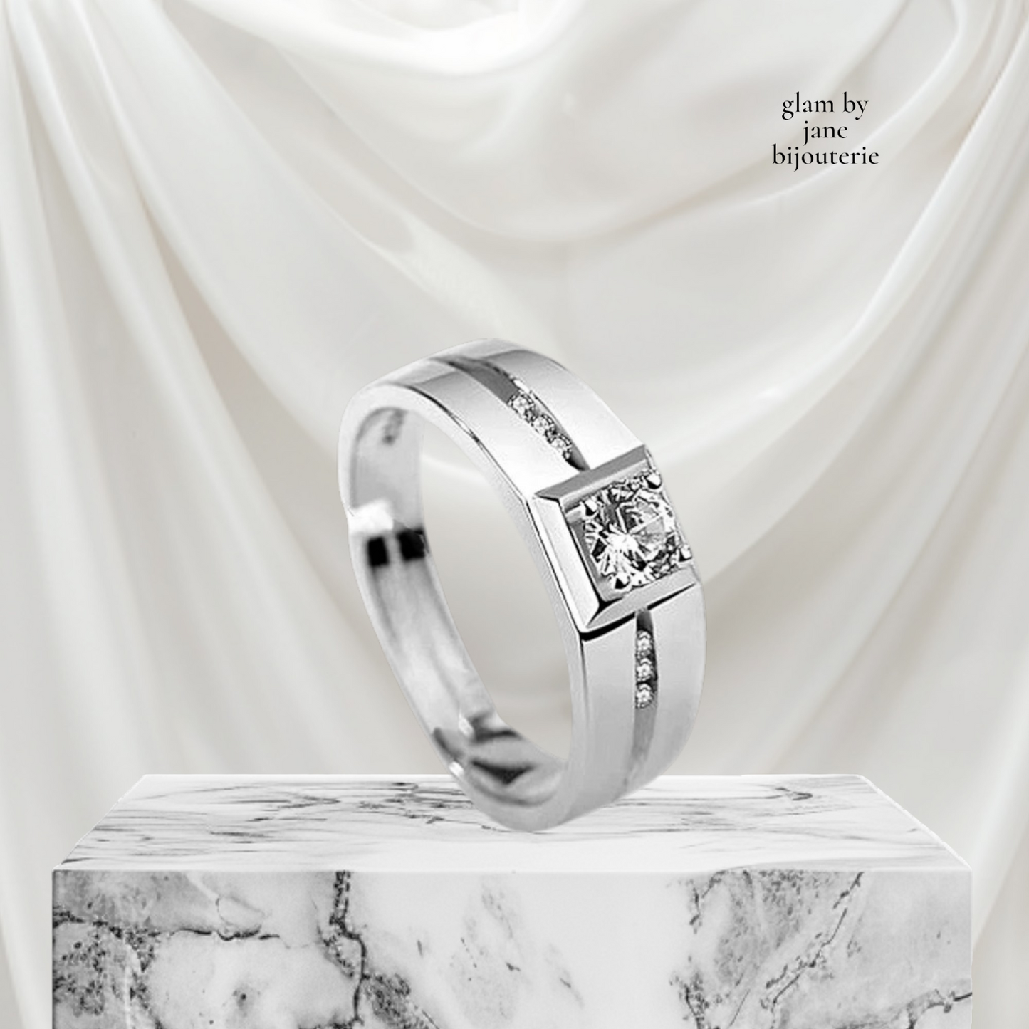 Bague alliance argent 925 Camille