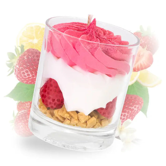 🕯️ Bougie Gourmande Chantilly Fraise des Bois