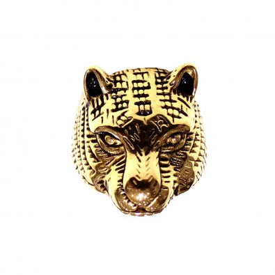 Chevalière homme lion acier inoxydable
