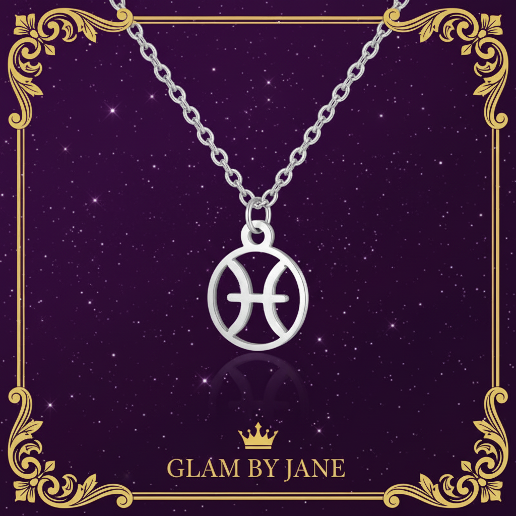 Collier Pendentif Zodiaque | Acier Inoxydable Argenté