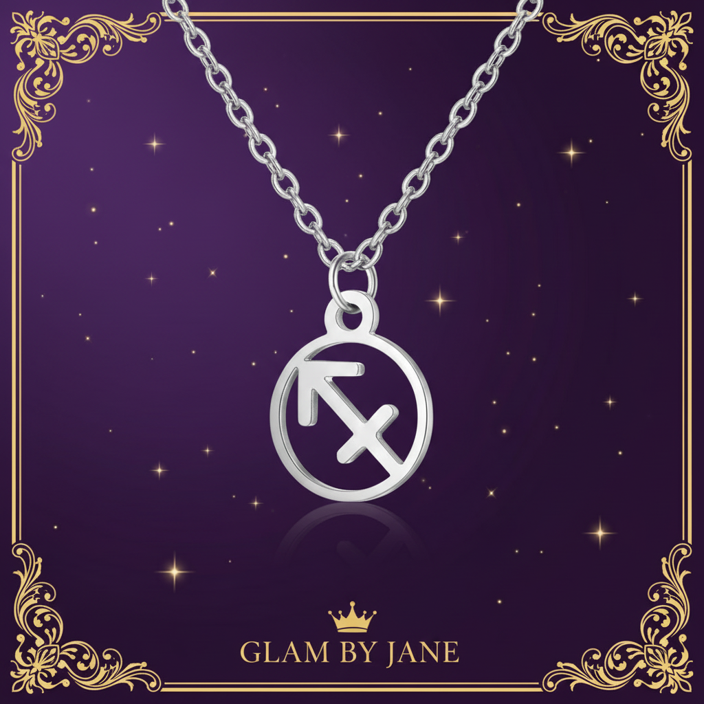 Collier Pendentif Zodiaque | Acier Inoxydable Argenté