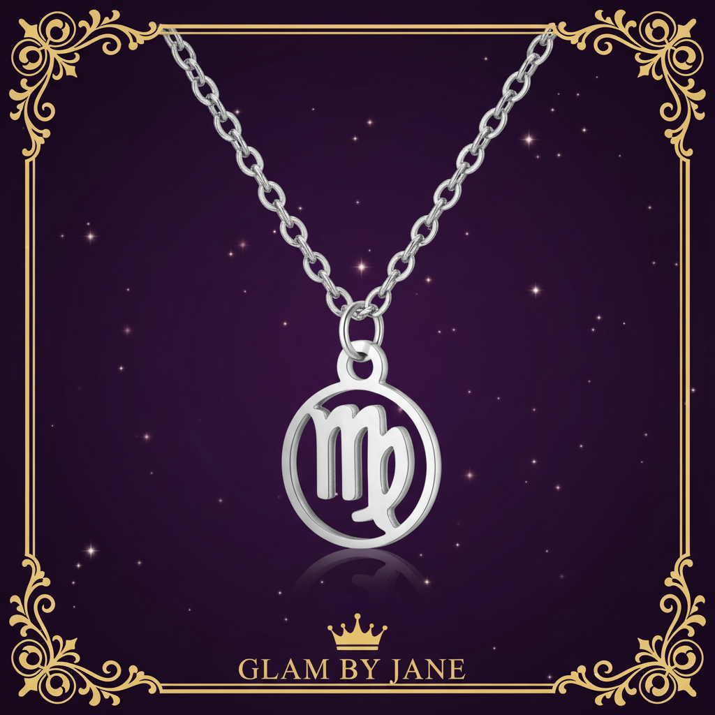 Collier Pendentif Zodiaque | Acier Inoxydable Argenté