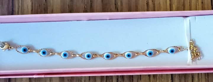 Bracelet mauvais oeil en acier inoxydable