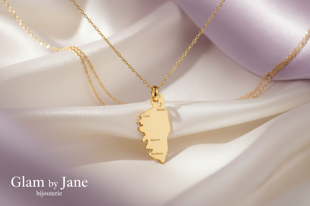 Pendentif Corse  acier inoxydable