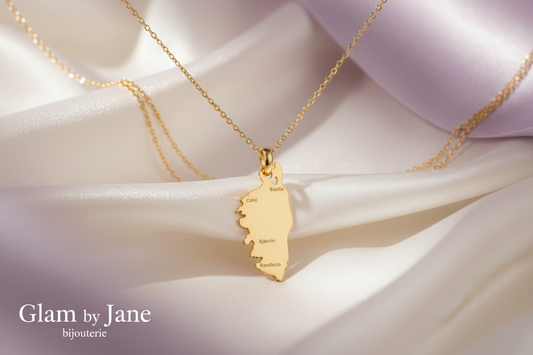 Pendentif Corse  acier inoxydable