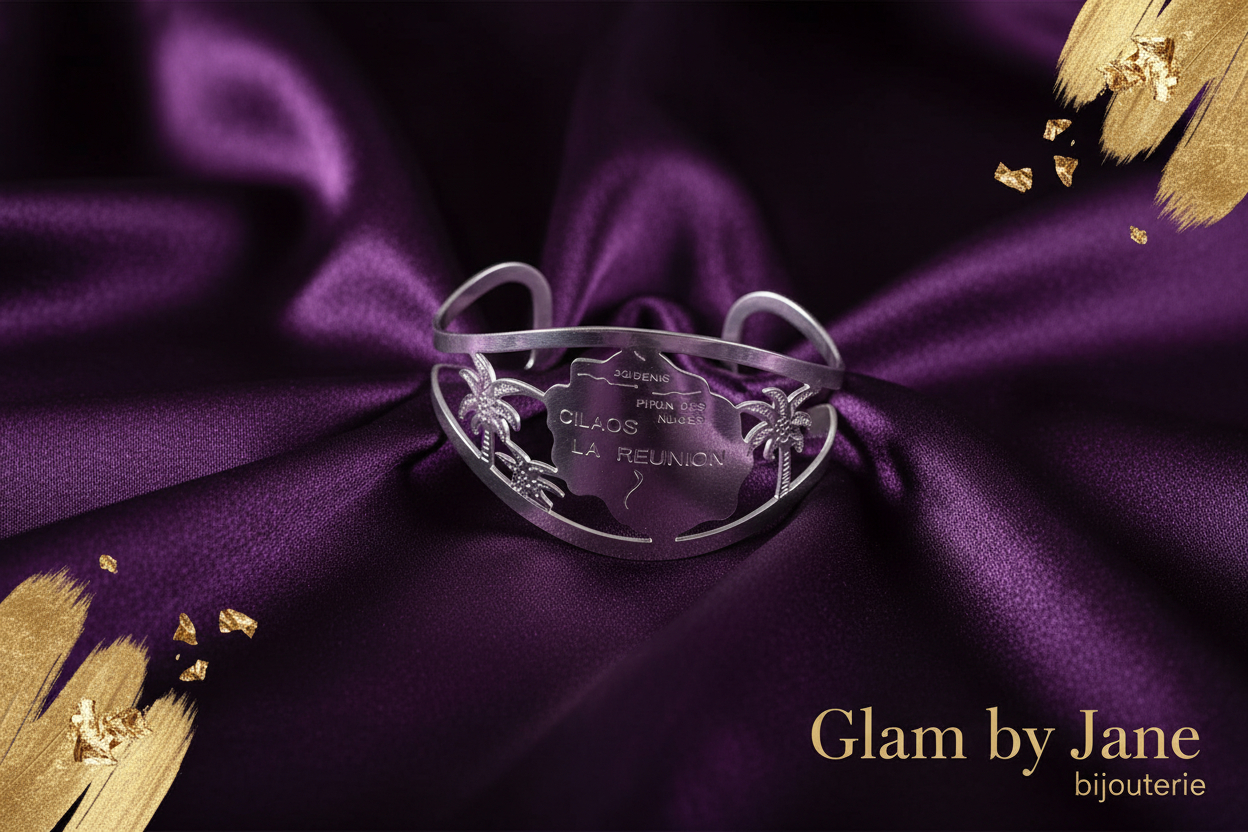 Bracelet pour femme - Acier 316 doré - La Réunion