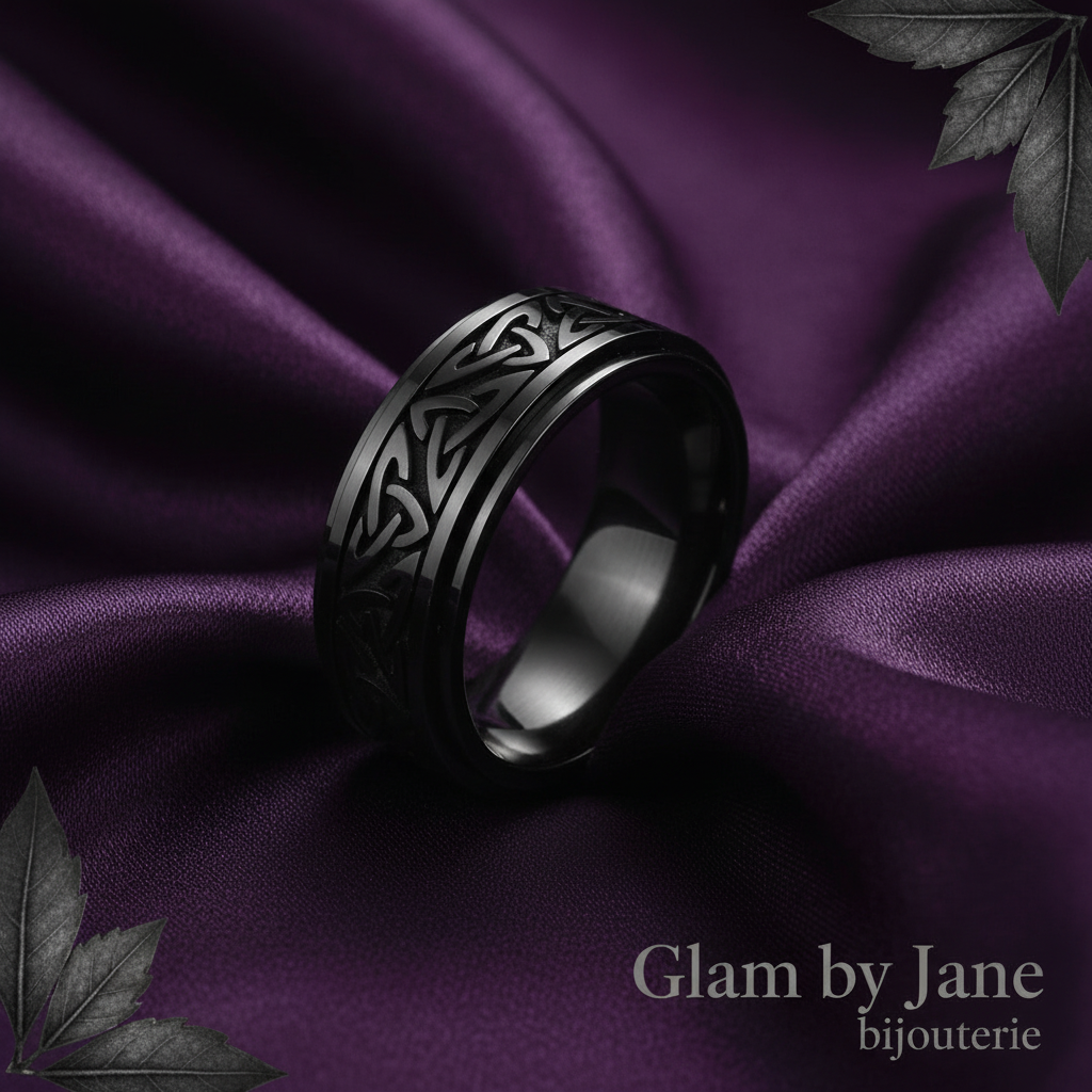 Bague en Acier Titane anti stress unisex