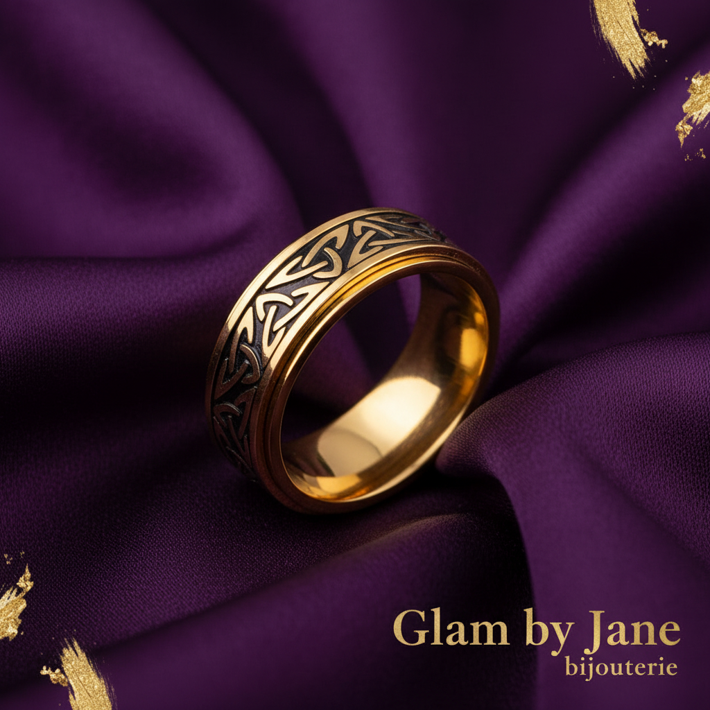 Bague en Acier Titane anti stress unisex