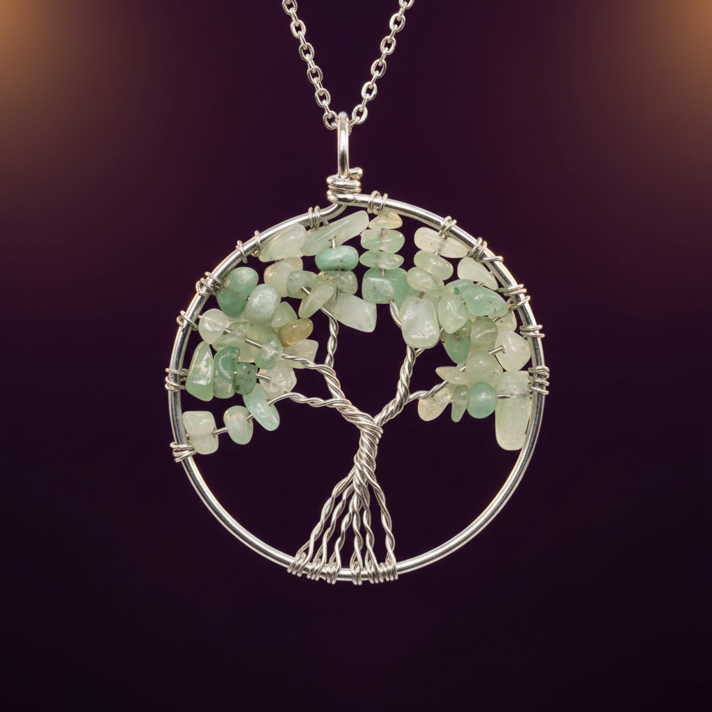 Pendentif grand arbre de vie baroque 4 cm
