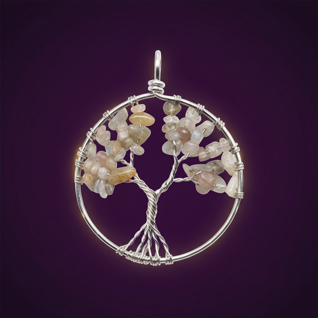 Pendentif grand arbre de vie baroque 4 cm