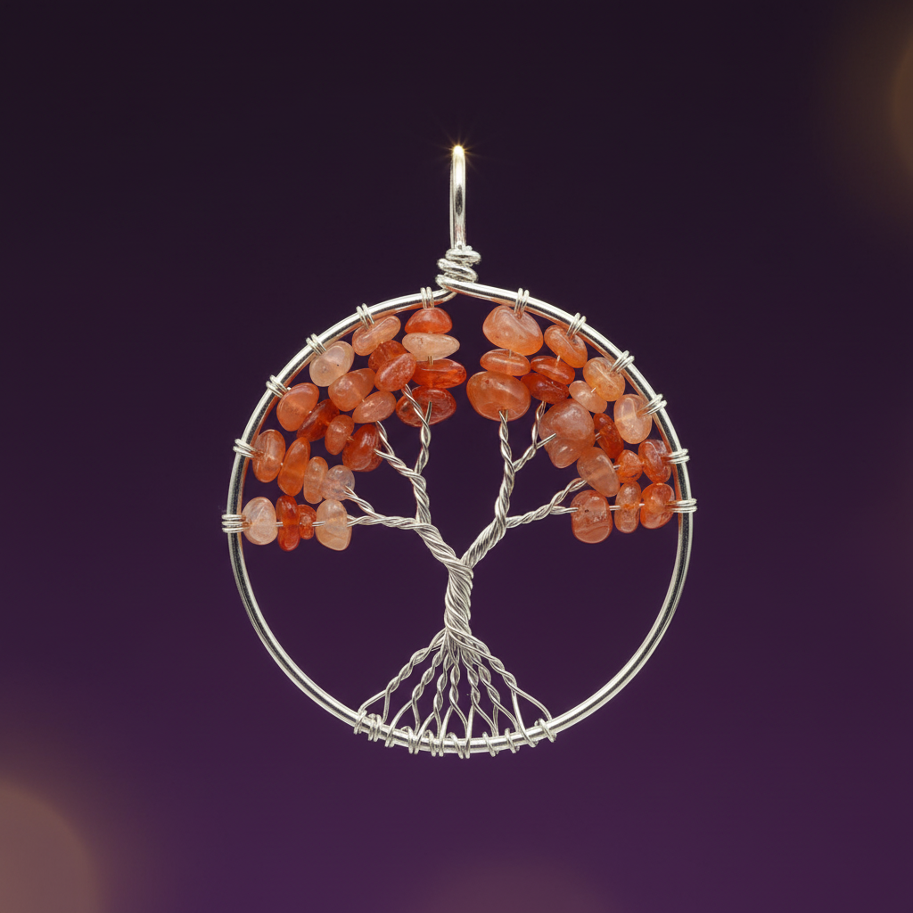 Pendentif grand arbre de vie baroque 4 cm