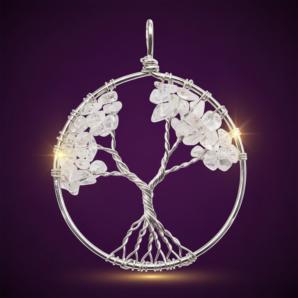 Pendentif grand arbre de vie baroque 4 cm