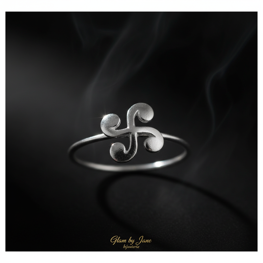 Bague Argent Lauburu