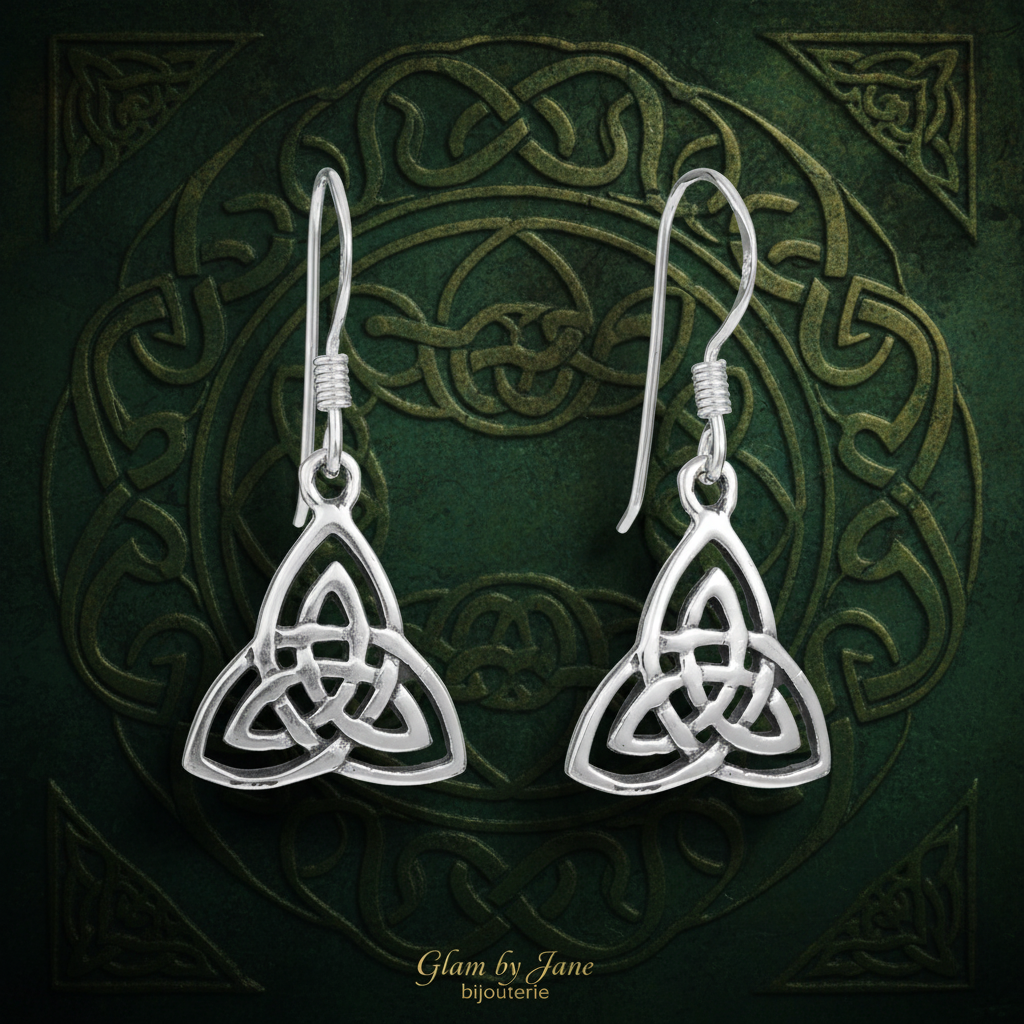 Boucles d'oreilles Argent triquetra Noeud Celtique