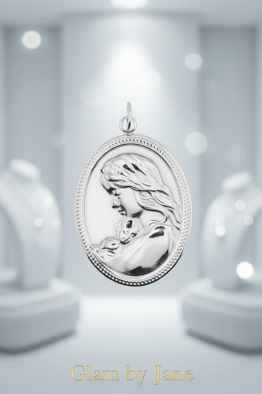 Médaille Vierge à l'Enfant Ovale